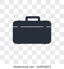 Suitcase vector icon isolated on transparent background, Suitcase logo concept