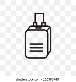 Suitcase vector icon isolated on transparent background, Suitcase logo concept