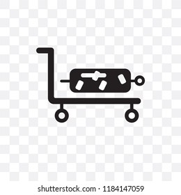 Suitcase vector icon isolated on transparent background, Suitcase logo concept