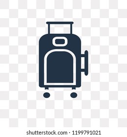 Suitcase vector icon isolated on transparent background, Suitcase transparency concept can be used web and mobile