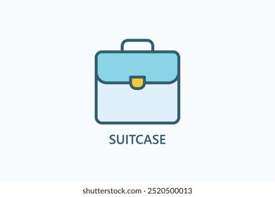 Icono de Vector de maleta o ilustración de logotipo