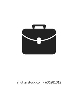 Suitcase vector icon. Luggage illustration in flat style.