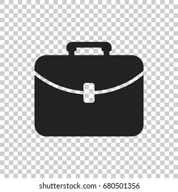 Suitcase vector icon. Luggage illustration in flat style.