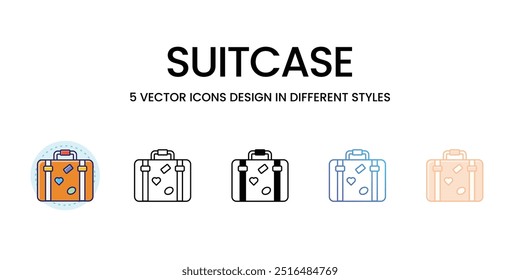Suitcase vector icon ready to use vector illustration