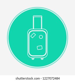Suitcase vector icon sign symbol