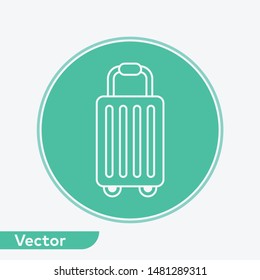Suitcase vector icon sign symbol