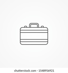 Suitcase vector icon sign symbol