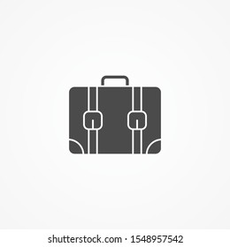Suitcase vector icon sign symbol