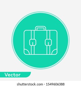 Suitcase vector icon sign symbol