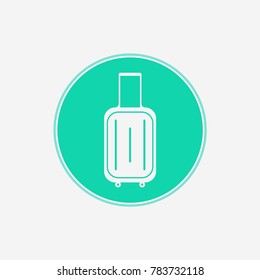 Suitcase vector icon sign symbol
