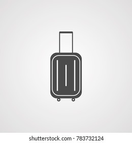 Suitcase vector icon sign symbol