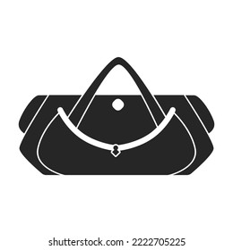 Suitcase vector icon.Black vector icon isolated on white background suitcase.