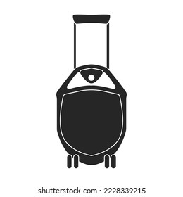 Suitcase vector icon.Black vector icon isolated on white background suitcase.
