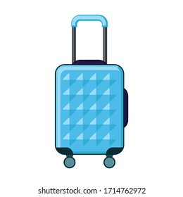 Suitcase vector icon.Cartoon vector icon isolated on white background suitcase.