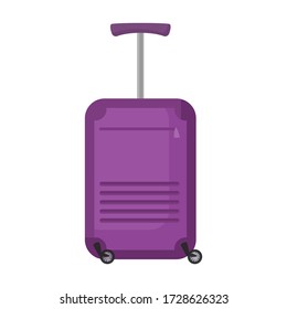 Suitcase vector icon.Cartoon vector icon isolated on white background suitcase.