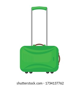 Suitcase vector icon.Cartoon vector icon isolated on white background suitcase.