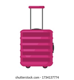 Suitcase vector icon.Cartoon vector icon isolated on white background suitcase.