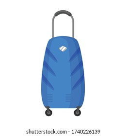 Suitcase vector icon.Cartoon vector icon isolated on white background suitcase.