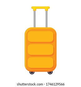 Suitcase vector icon.Cartoon vector icon isolated on white background suitcase.