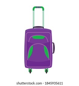 Koffer, Vektorsymbol.Cartoon, Vektorsymbol einzeln auf weißem Hintergrund.