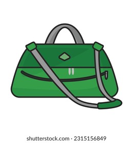 Suitcase vector icon.Color vector icon isolated on white background suitcase.