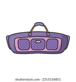 Suitcase vector icon.Color vector icon isolated on white background suitcase.