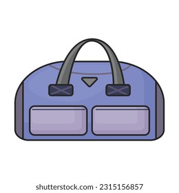 Suitcase vector icon.Color vector icon isolated on white background suitcase.