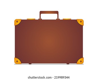 Suitcase. Vector illustration. 