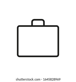 Suitcase Vector Line Icon Travel Vacation