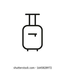 Vektorillustration Suitcase Line Icon Reiseservice