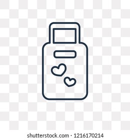 Suitcase vector outline icon isolated on transparent background, high quality linear Suitcase transparency concept can be used web and mobile