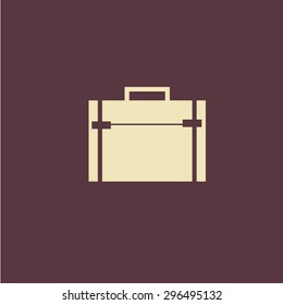 suitcase.Luggage vector icon.