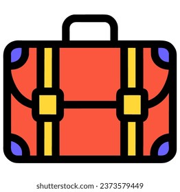 suitcases. Family suitcases. Vector illustration