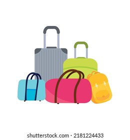 Suitcases or luggage for travel and adventure