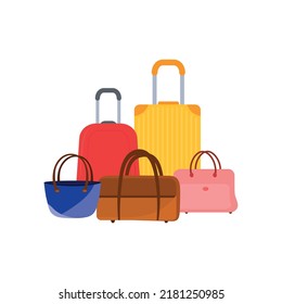 Suitcases or luggage for travel and adventure