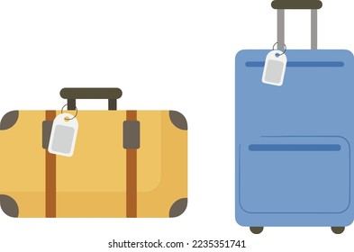 suitcases or luggage for travel illustration