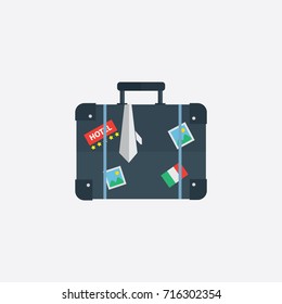 suitcase.travel. tie