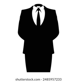 suite black design vector businessman icon symbol