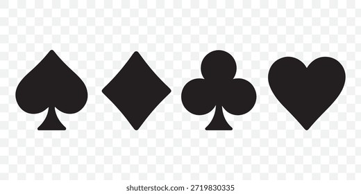 Suite cubierta de juego de cartas de fondo blanco.