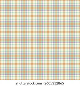 Suite fabric seamless texture, wedding pattern check plaid. Sexual background tartan textile vector in beige and light colors palette.