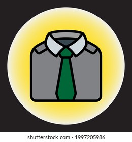 Suite Simple Icon Vector Illustration.