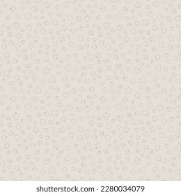 Suits Card Signs Seamless Pattern Background. Vector illustration.