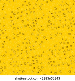 Suits Card Signs Seamless Pattern Background. Vector illustration.