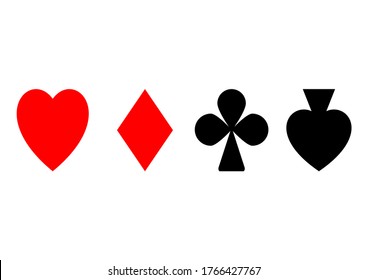 Suits of a deck of playing cards on the table. Peak. Chirva. Tambourine. Clubs Gaming casino. Gambling Place for text. Template. Poster. Billboard. Vector. Ace card. Trump card. Game rate.