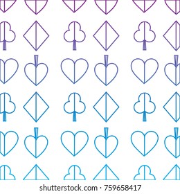 suits diamond pike spade tile clover clubs hearts french playing