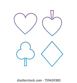 suits diamond pike spade tile clover clubs hearts french playing