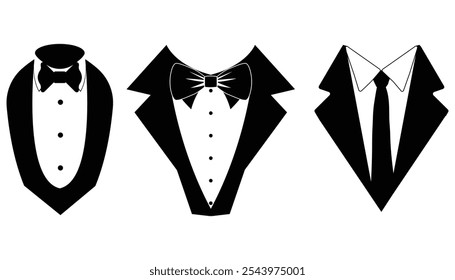 Suits Illustration Set Formal Wear and Business Attire Designs