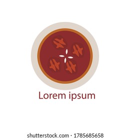 sujeonggwa logo icon, a traditional Korean drink made from dried persimmons.