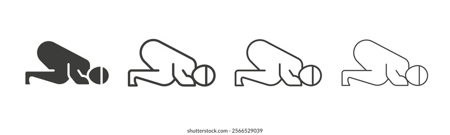 Sujud icon collection for website design, app, UI design.