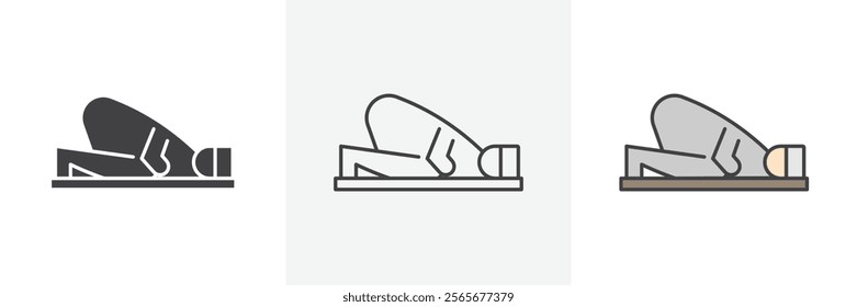 Sujud icons in black and colored versions